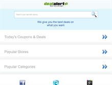 Tablet Screenshot of dealalert.com